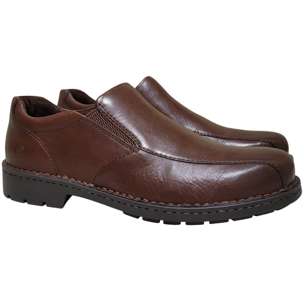 Born Men Laken Slip On Dress Casual Loafers Size US 9M Brown Leather